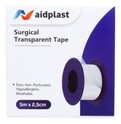 Aidplast Náplasť na cievke transparentná 5 m × 2,5 cm