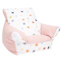 Detské kreslo plnené guličkami New Baby ružová