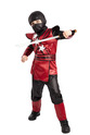 SUPER RED NINJA dětský kostým velikost (122-128 cm)