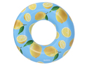 Bouée gonflable 119cm design et parfum citron en boîte