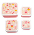 A Little Lovely Company - set di quattro scatole per il pranzo - gelato
