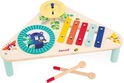 Janod Gioia Table musicale en bois xylophone-tambour-cymbales
