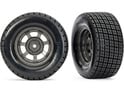 Traxxas Rad 2.2/3.0", Felge Dirt Oval Graphitgrau, Reifen Hoosier (2) (2WD vorne)