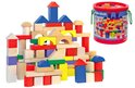 Woody Cube Farbe / Natur Set mit Piercingdeckel, 100 Stück