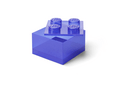 LEGO Aufbewahrungsbox 4 mit Deckel - glitzerndes Lila