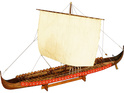 Dušek Viking podaljšana ladja 1:72 komplet