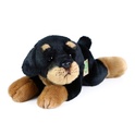 Câine Rottweiler de pluș culcat 30 cm ECO-FRIENDLY