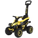 Correpasillos infantil con barra de empuje Baby Mix Mega amarillo