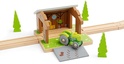 Bigjigs Rail Barn auf Schienen