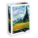 SENTOSPHERE Puzzle Champ de blé avec cyprès - Vincent van Gogh 1000 pièces