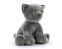 CATS Ruská modrá mačka realistická plyšová hračka 28cm