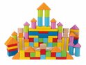 Hape Drvene kocke s poklopcem za umetanje, šarene 101 dijelova
