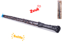 Bastonul de magician 36cm maro cu baterii, cu lumină și sunet