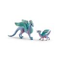 Schleich Drago di fiori con cucciolo