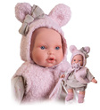 Antonio Juan 11320 KIKA - păpușă realistă cu sunete și corp din material moale - 27 cm