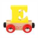 Bigjigs Rail Vagon de tren din lemn - litera E