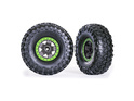 Bicicleta Traxxas 2.2", disco TRX-4 Sport gris/verde, neumático Canyon Trail (2)
