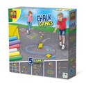 Outdoor-Spiel mit Straßenkreiden 5 in 1