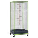 Cage Small Animals Kamil pour écureuils gris-vert 65x54x150cm