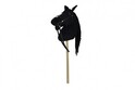 Plüsch-Steckenpferd 70cm mit Sound schwarz