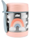 SKIP HOP Spark Style Термос за храна с лъжица/вилица Дъга 325 мл, 3+