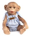 Guca 10305-2 REBORN MAJMUNČIĆ – realistično majmunče beba s cijelovinilnim tijelom – 25 cm