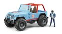 BRUDER 02541 Jeep WRANGLER Cross Country plava s likom vozača