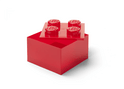 LEGO Aufbewahrungsbox 4 mit Deckel - transparentes Rot
