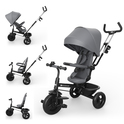 KINDERKRAFT Tricicletă Aston 2 Plus Grey, 9m+