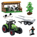 FARM SERVICE - Spielset Bauernhof 7 Stk. mit Lichtern und Geräuschen