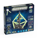 SUPERMAG magnetická stavebnica Glow 45ks