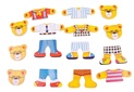 Bigjigs Toys Obliekacie puzzle Medvedia rodinka