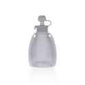 Pungă de silicon reîncărcabilă pentru hrană pentru copii, Transparent Grey