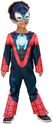 SPIDERMAN Miles Morales disfraz infantil que brilla en la oscuridad talla XXS(98-104cm)