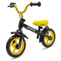 Bicicleta de equilibrio para niños con freno Baby Mix Traveller negro