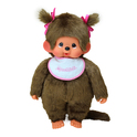 Monchhichi Mončiči Mädchen mit zwei Zöpfen 45cm