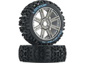 Duratrax kolo 3.2" Buggy H17x34mm Lockup C2 Spoke chróm (2)