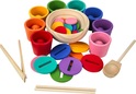 2Kids Toys Dúhové guličky, mince a kalíšky 8 farieb