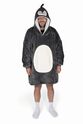 Cozy Noxxiez CH362 Pingouin - couverture à capuche chaude pour adolescents et adultes