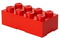 LEGO® box na desiatu 8 - červená  100 x 200 x 75 mm