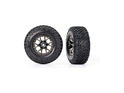 Cerchi Traxxas 2.2/3.0", disco Raptor R nero cromato, pneumatici BFGoodrich T/A KO2 (2) (2WD anterio