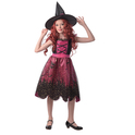 Costume Sorcière rose 130-140 cm