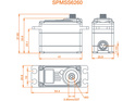 Spektrum servo S6260 Auto Alta velocità HV 17.4kg.cm 0.06s/60° 23T