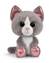 NICI Glubschis pliš Cat siva Felinja 25cm, ZELENA