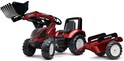 Falk Šliapací traktor 4000AM VALTRA S4 s predným nakladačom a vlečkou