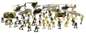 Set Soldaten mit Zubehör Kunststoff 81-tlg