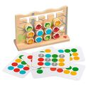 Lucy &amp; Leo 207 Pájaros y gatos - juego motriz de madera con plantillas