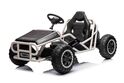 Elektrische Go-Kart SPORT-KART 24V, schwarz, EVA-Räder, Kunstledersitz, 2 x 50W Motor,