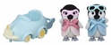 Sylvanian Families Dojenčki pingvin dvojčka z avtomobilčkom