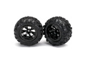 Roata Traxxas 2.2", disc Geode negru, anvelopa Canyon AT (pereche)